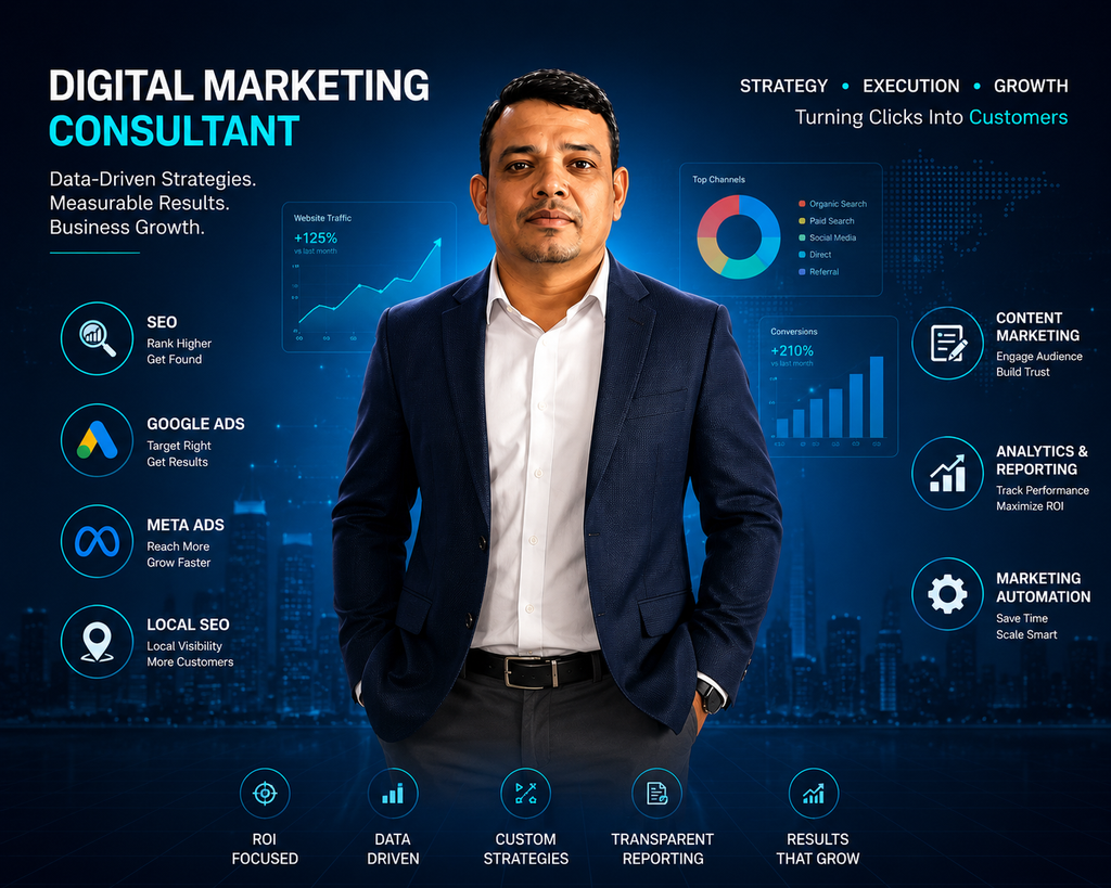 Digital Marketing Consultant in Delhi – Kotla Ranjith Kumar Reddy Digital Marketing Consultant in Delhi – Kotla Ranjith Kumar Reddy