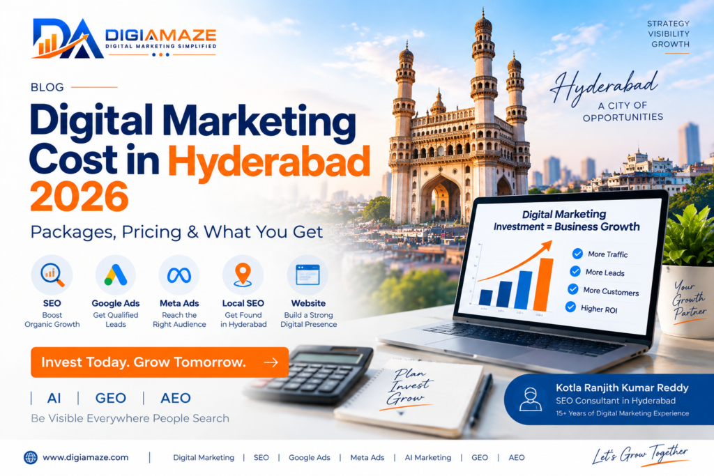 Digital Marketing Cost in Hyderabad 2026 Packages & Pricing